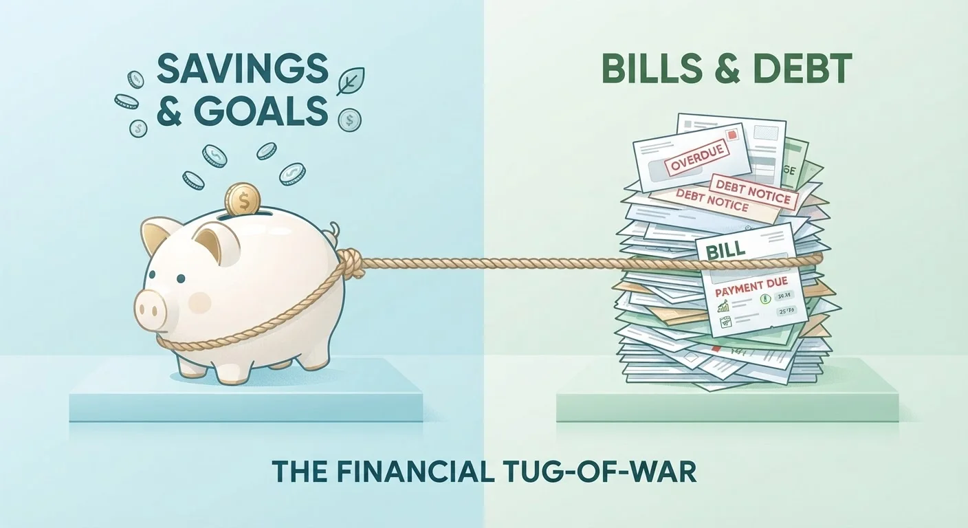 The Relationship Between Debt and Saving: Why You Often Can't Do Both at Full Speed